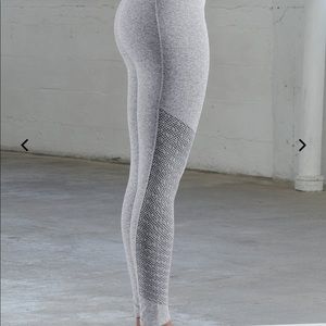 Sync High Waisted Perforated 7/8 Gray leggings